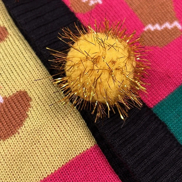 Women’s Tipsy Elves Ugly Christmas Sweater Button Down Cardigan / Size Large EUC - Picture 4 of 7